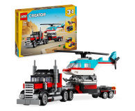 LEGO Creator 3 w 1 Ciężarówka z platformą i helikopterem 31146 - 1202658 - zdjęcie 2